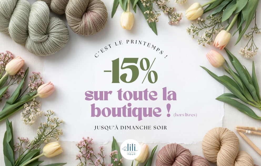 Offre de printemps : -15% !