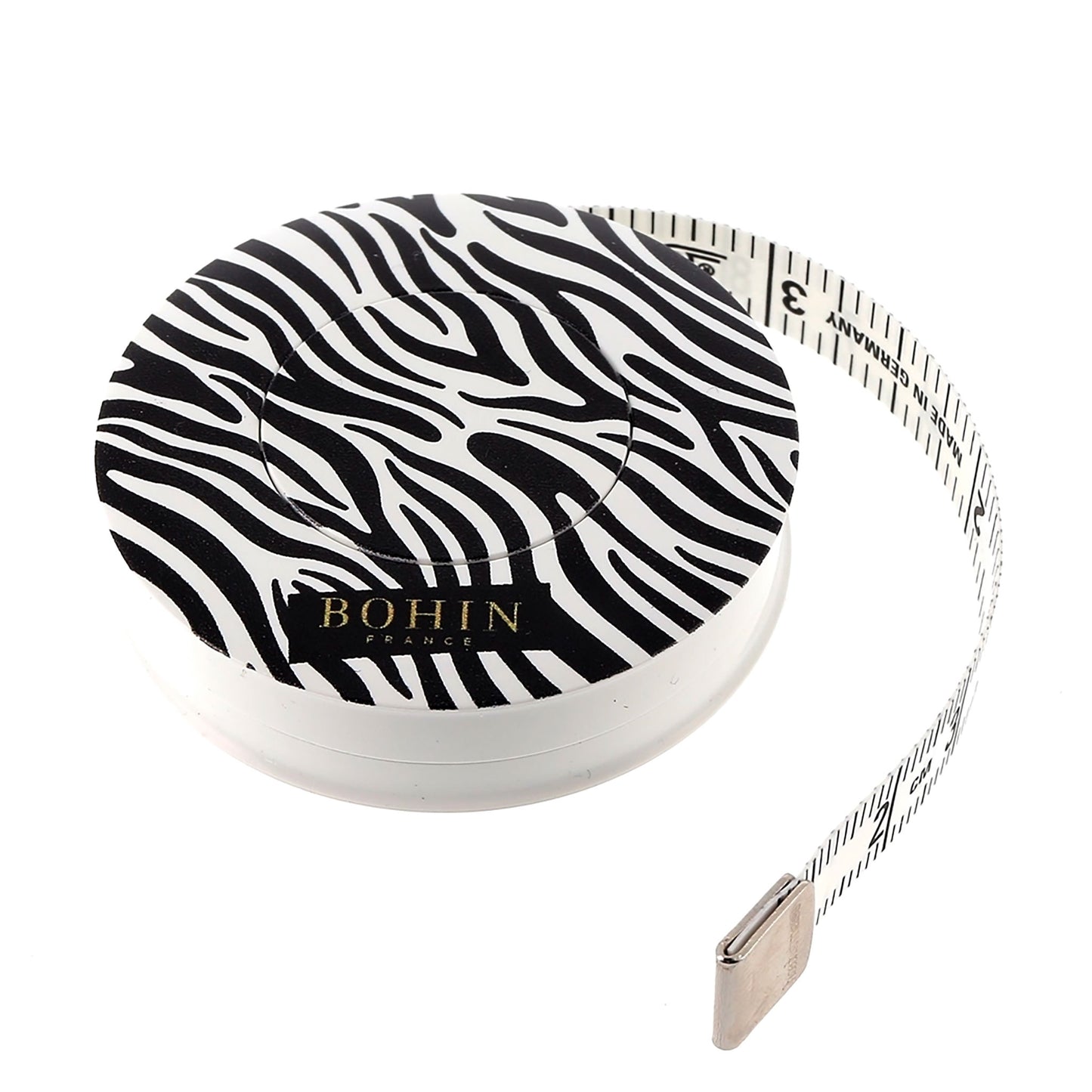 Mètre ruban Bohin, collection Sauvage, modèle Zèbre