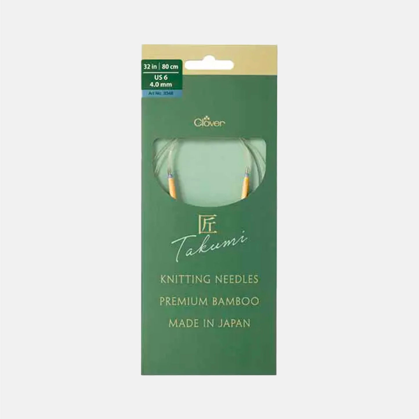Aiguilles Circulaires Fixes Takumi PRO 80cm - Clover