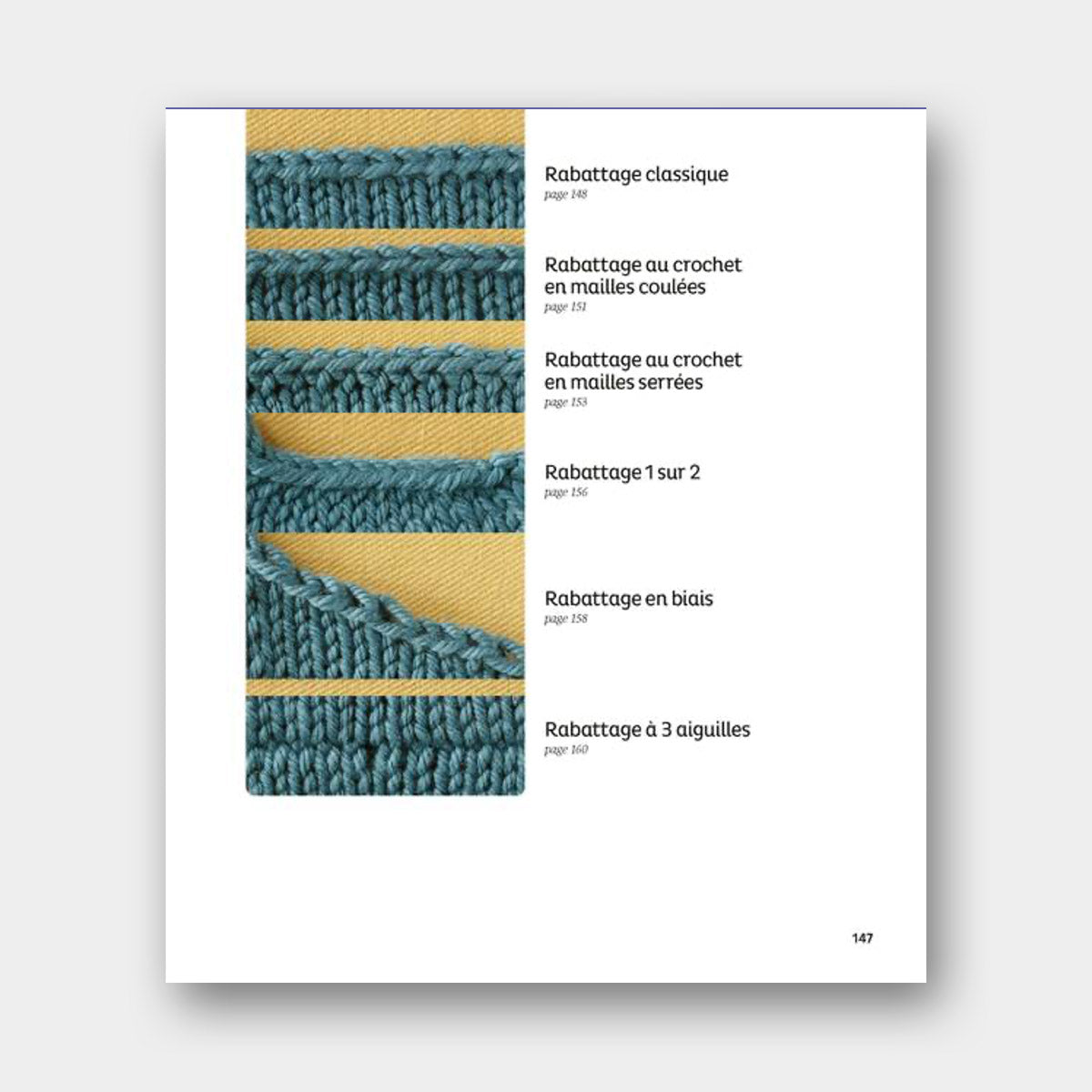 Montage et Rabattage au Tricot - Leslie Ann Bestor