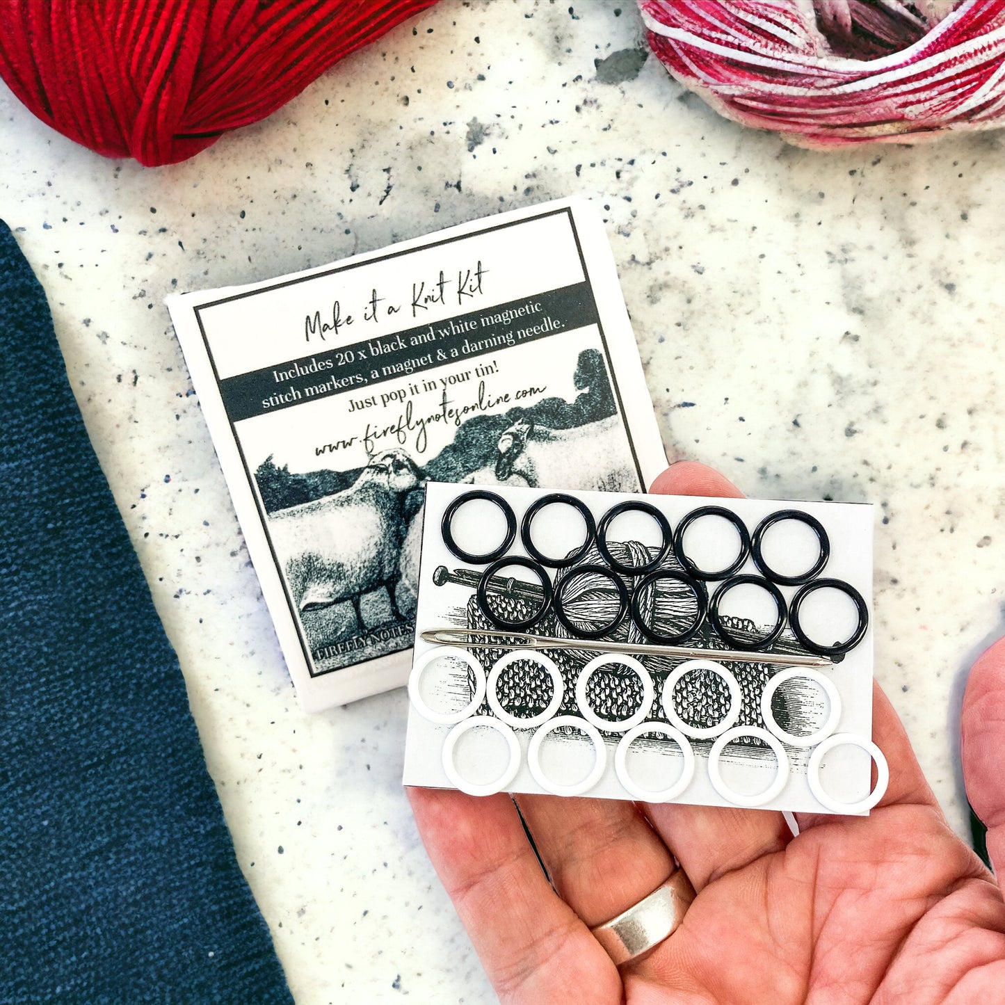 Insert magnétique et accessoires Make It a Knit Kit de Fireflly Notes