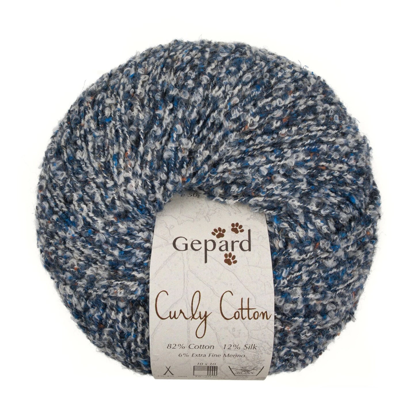 Pelote de Cotton Curly de Gepard Garn coloris 750 Jean Brut