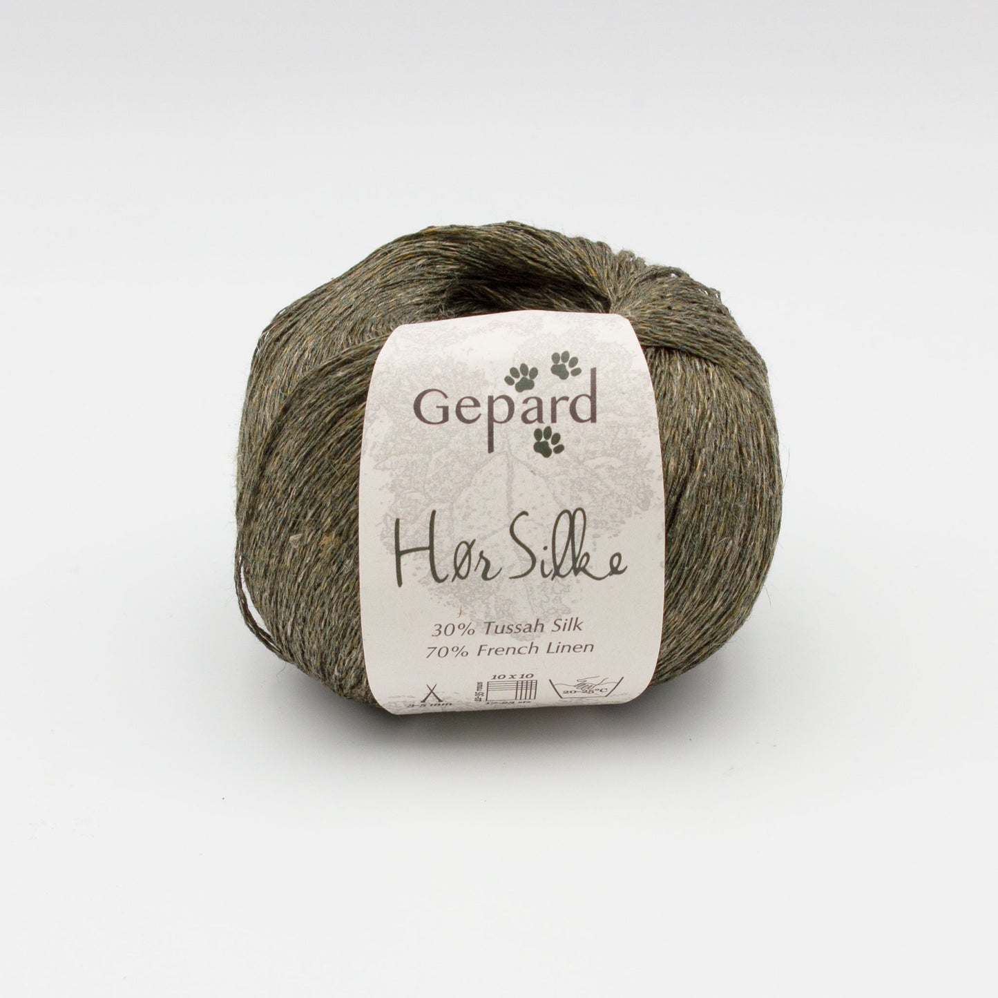 Pelote de Hør Silke de Gepard Garn coloris 852 Olive