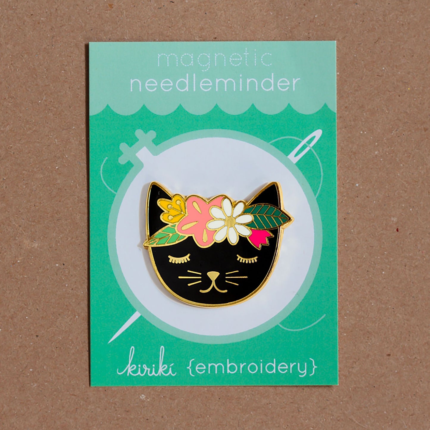 Repose-aiguilles Kiriki modèle Floral Cat