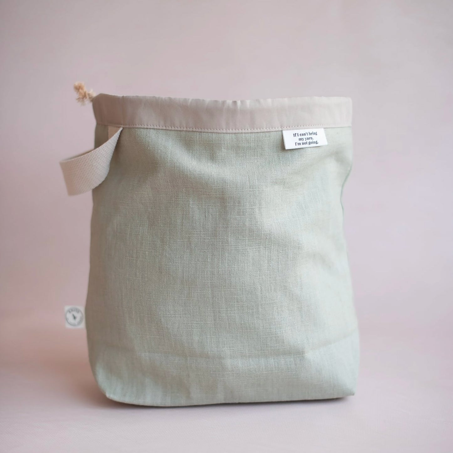 Sac à projet nomade de Knits by ce coloris Sauge