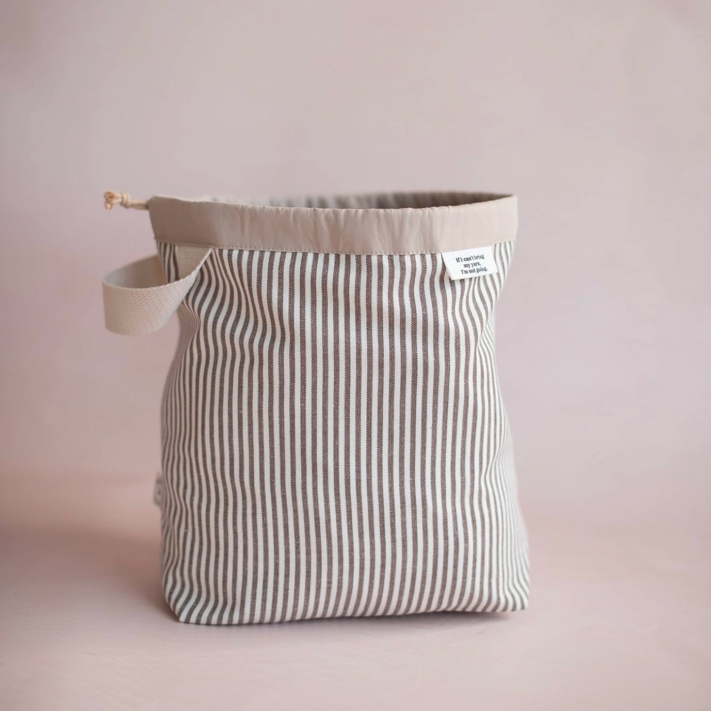 Sac à projet nomade de Knits by ce coloris Soft Stripes