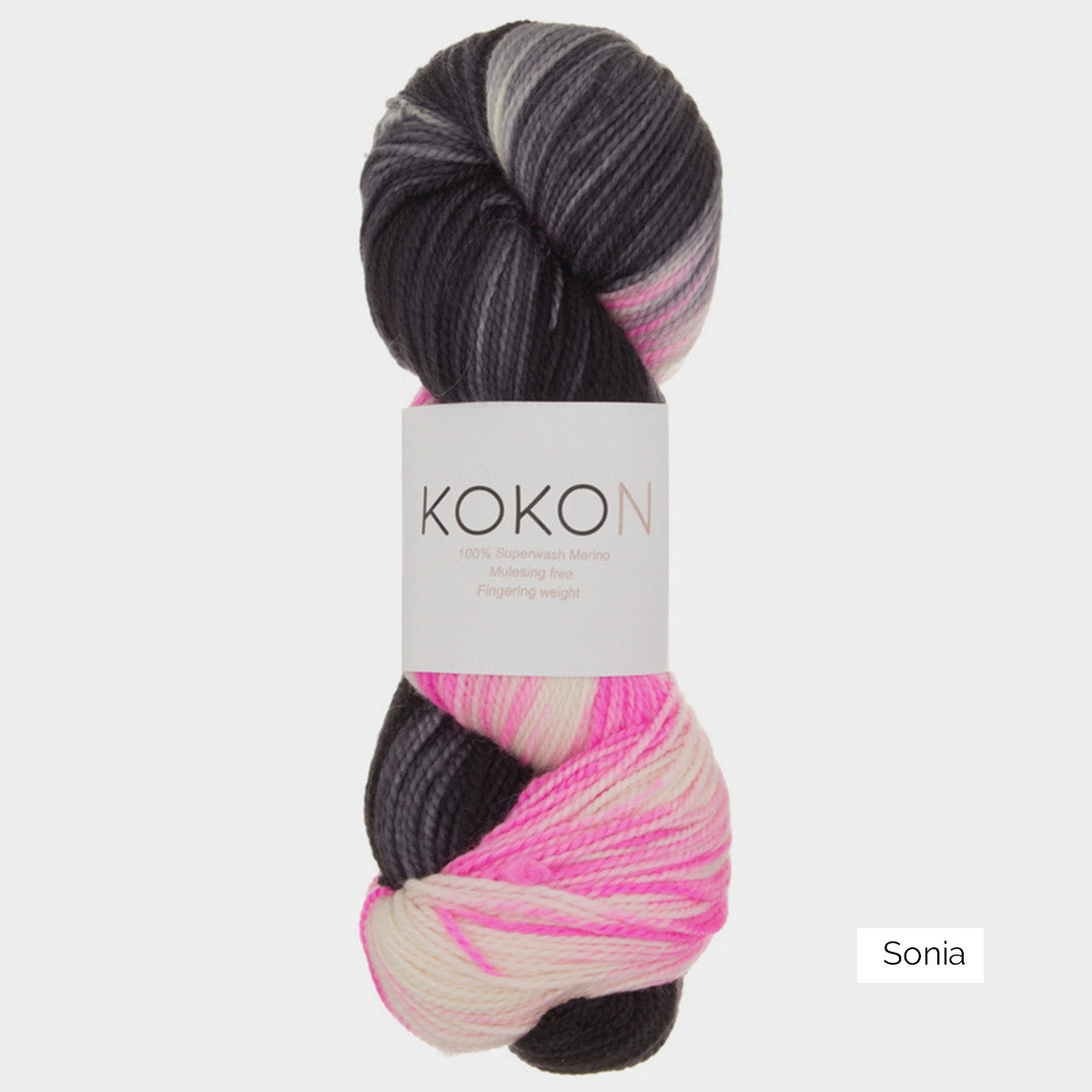 Echeveau de Fingering Weight Organic Non Superwash de Kokon, coloris Sonia