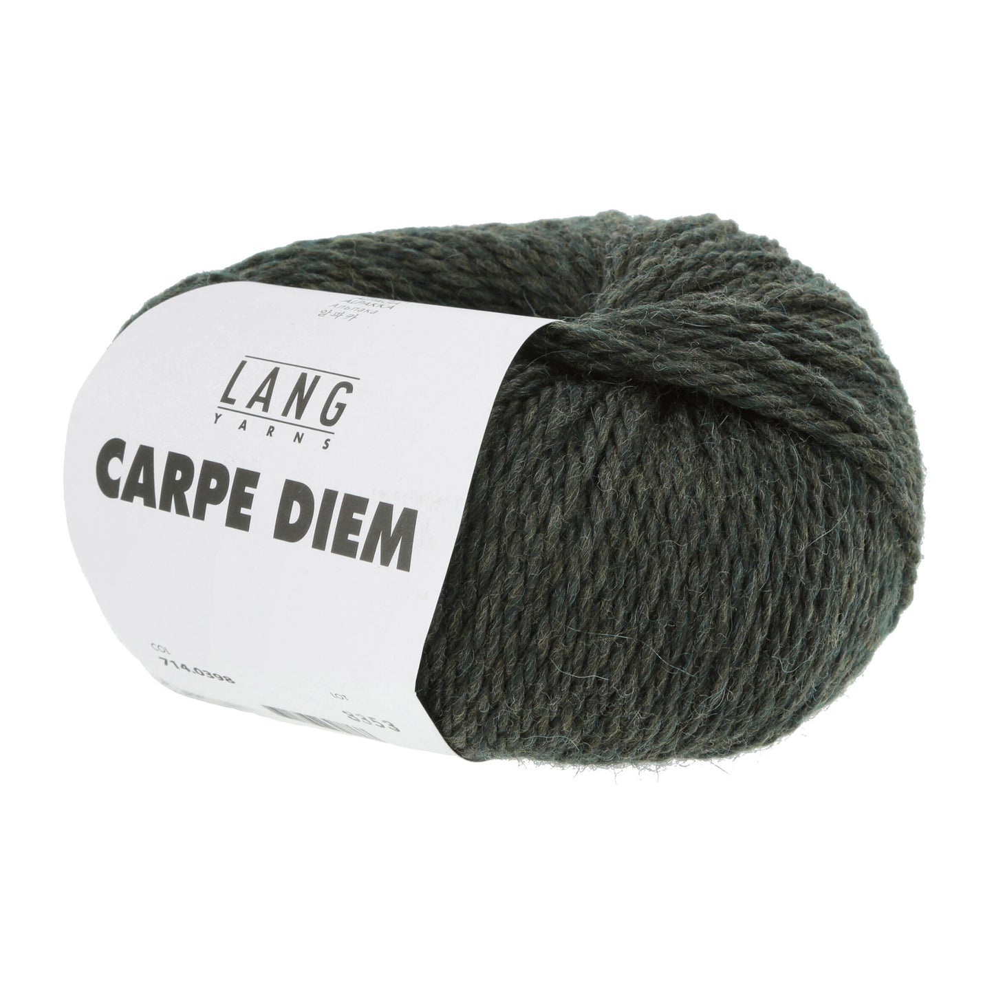 Pelote de Carpe Diem de Lang Yarns coloris 398 Vert Anglais
