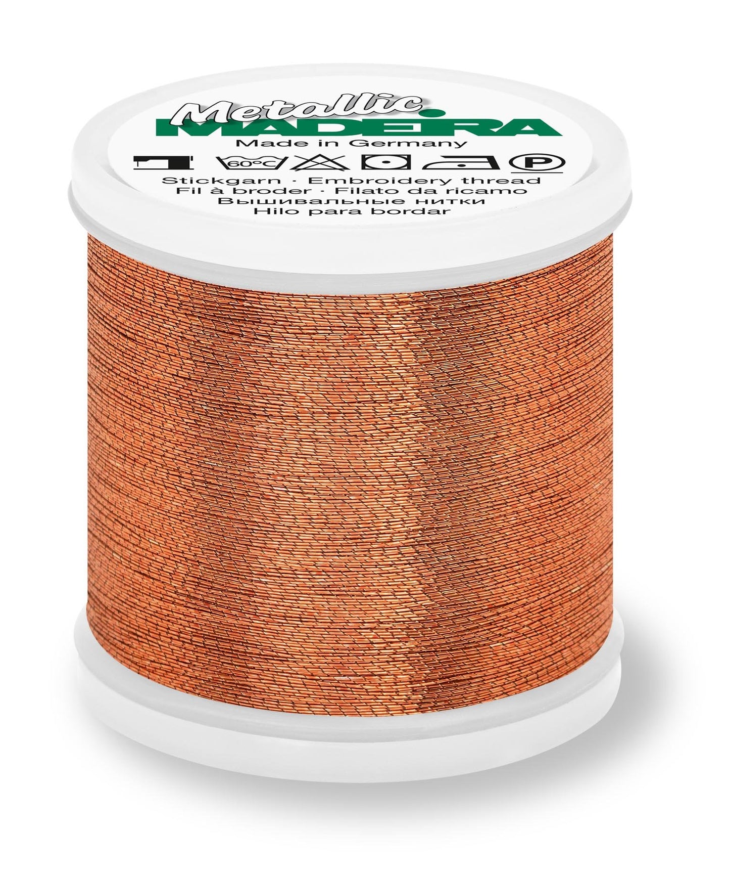 Fil métallisé viscose - polyester de Madeira coloris Copper