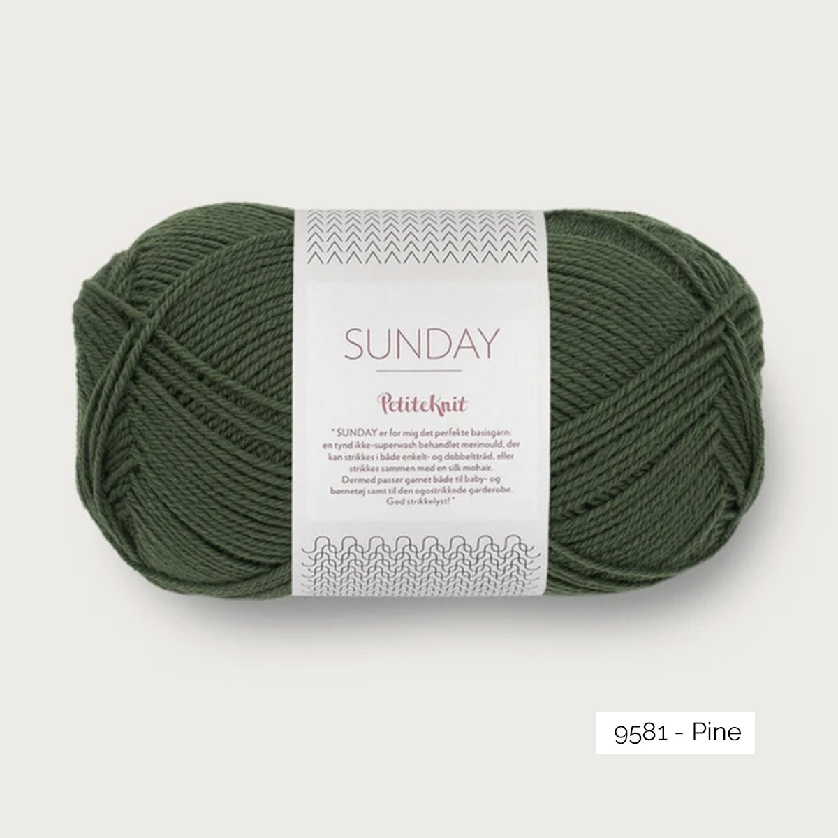 Pelote de Sunday de Sandnes Garn, collection Petite Knit, coloris 9581 Pine