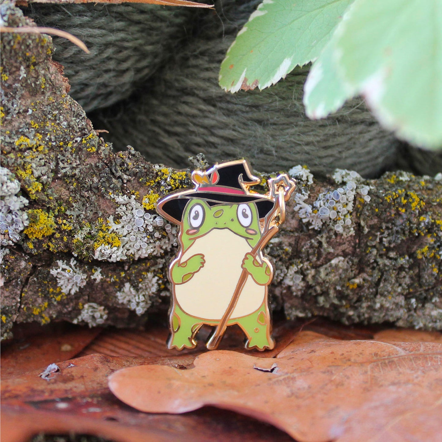 Knitting Helper de Twill & Print, modèle Frog (grenouille)