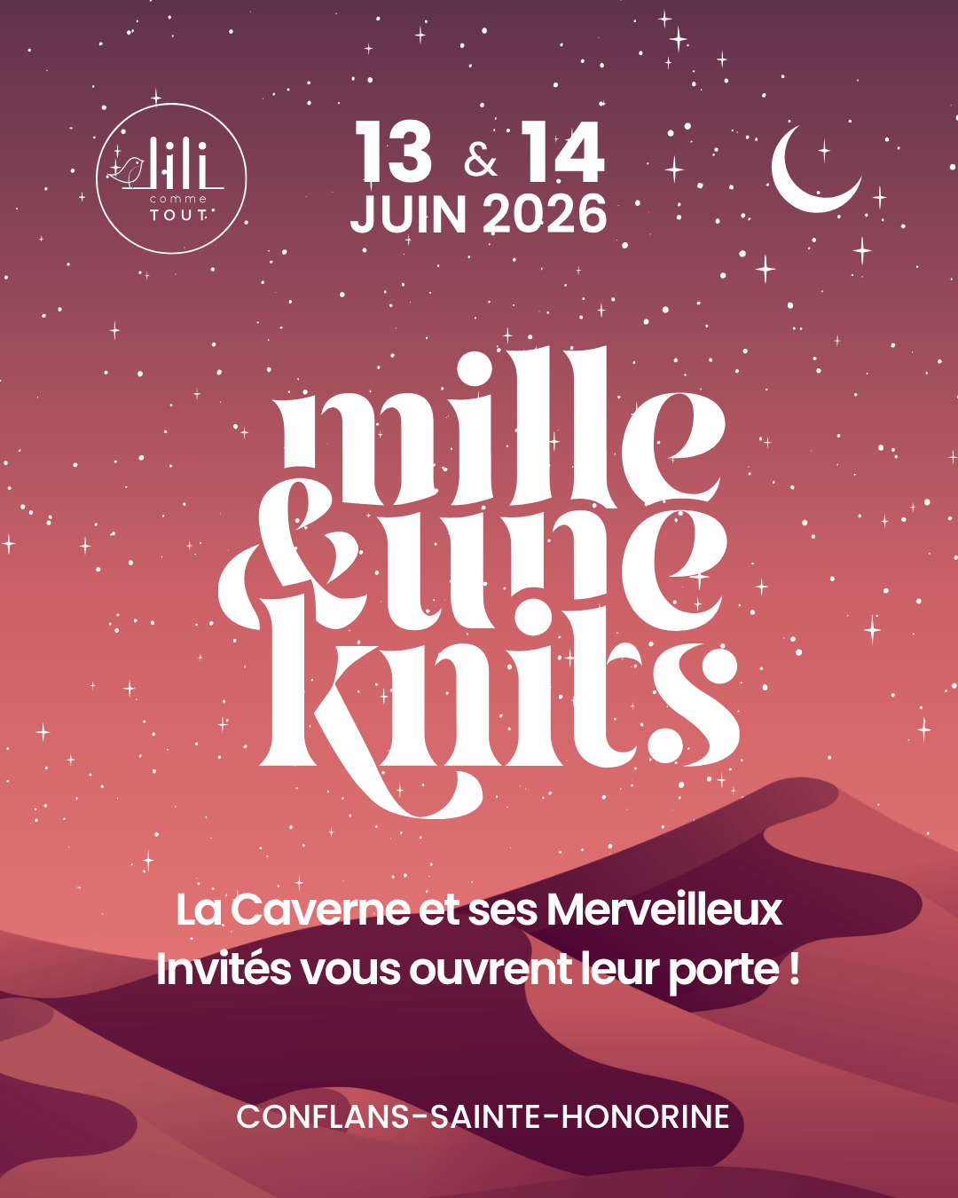 1001 Knits : Réservations (samedi 13 et dimanche 14 juin 2026)