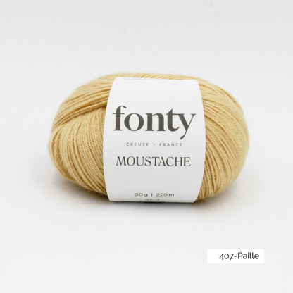 Une pelote de Moustache de Fonty coloris Paille