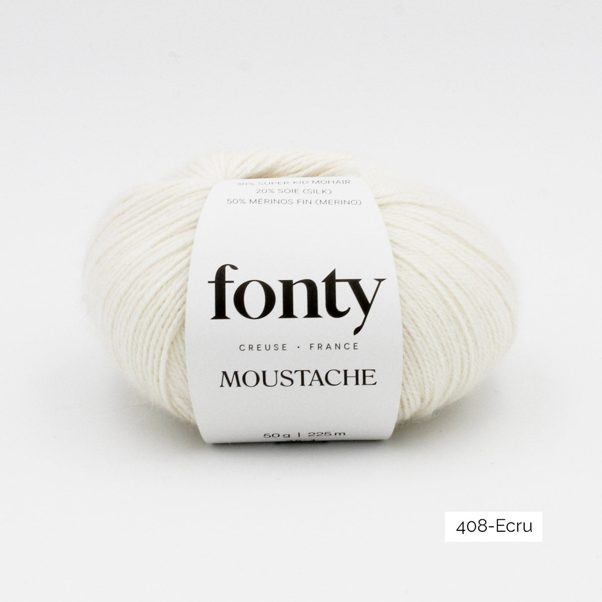 Une pelote de Moustache de Fonty coloris Ecru