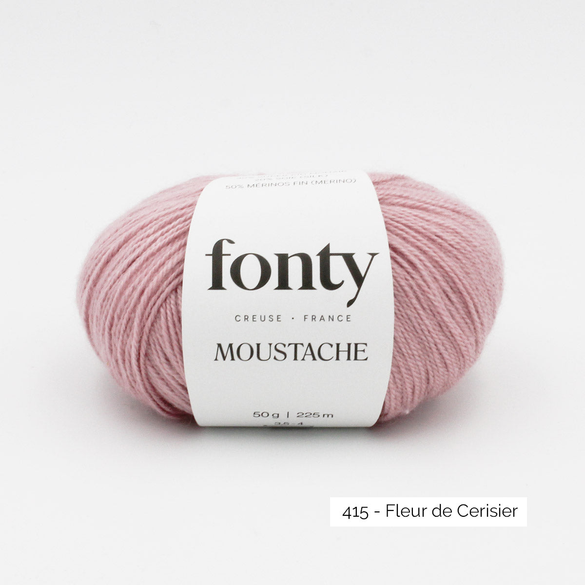 Une pelote de Moustache de Fonty coloris Fleur de cerisier