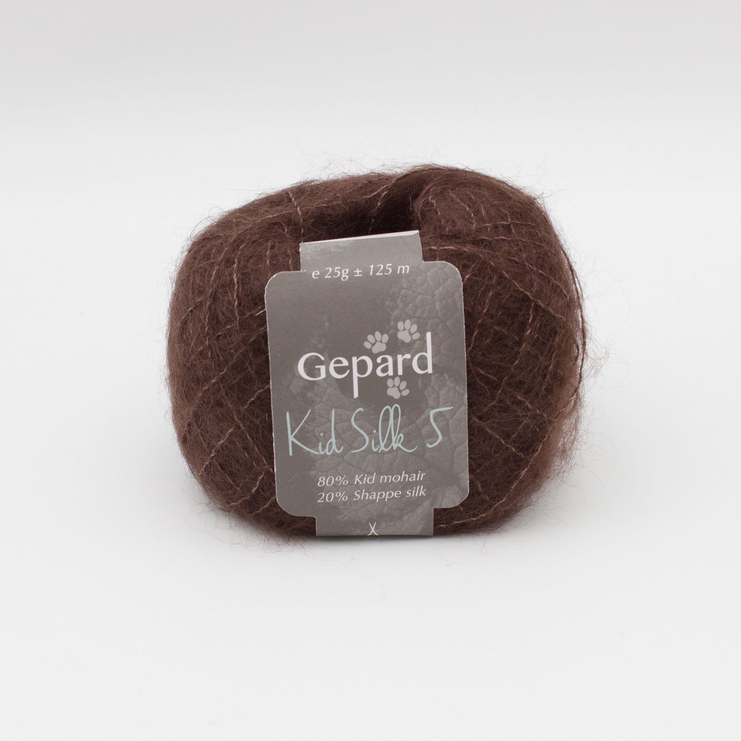 Pelote de Kid Silk 5 de Gepard coloris 485 Chocolate