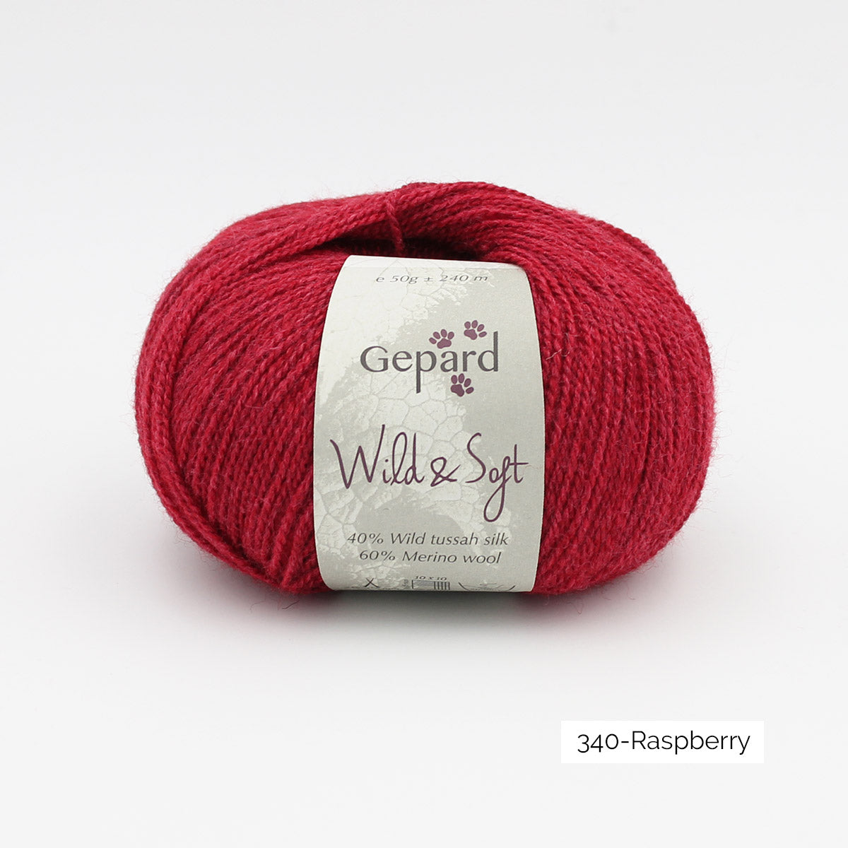 Une pelote de Wild & Soft de Gepard Garn, coloris Rapsberry (framboise)