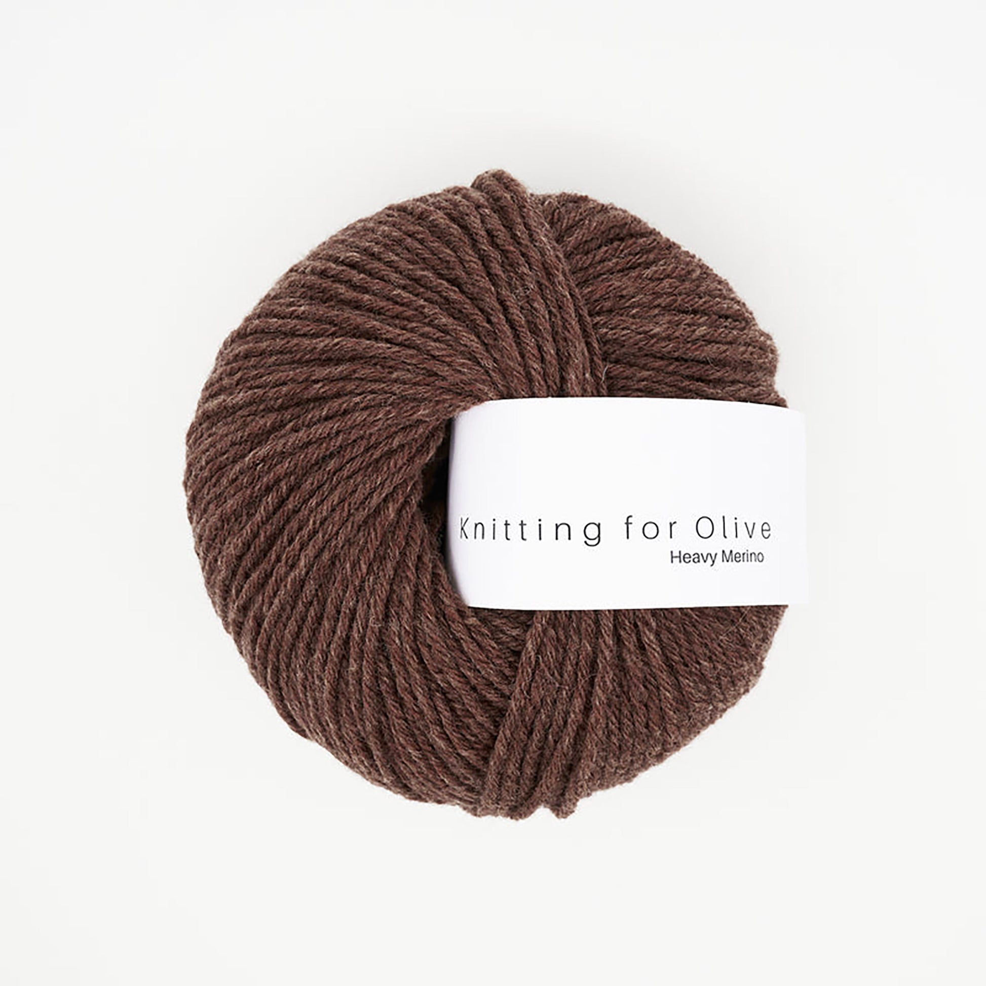 Pelote de Heavy Merino de Knitting for Olive (KFO) coloris Dark Cognac