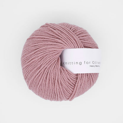 Pelote de Heavy Merino de Knitting for Olive (KFO) coloris Dusty Rose