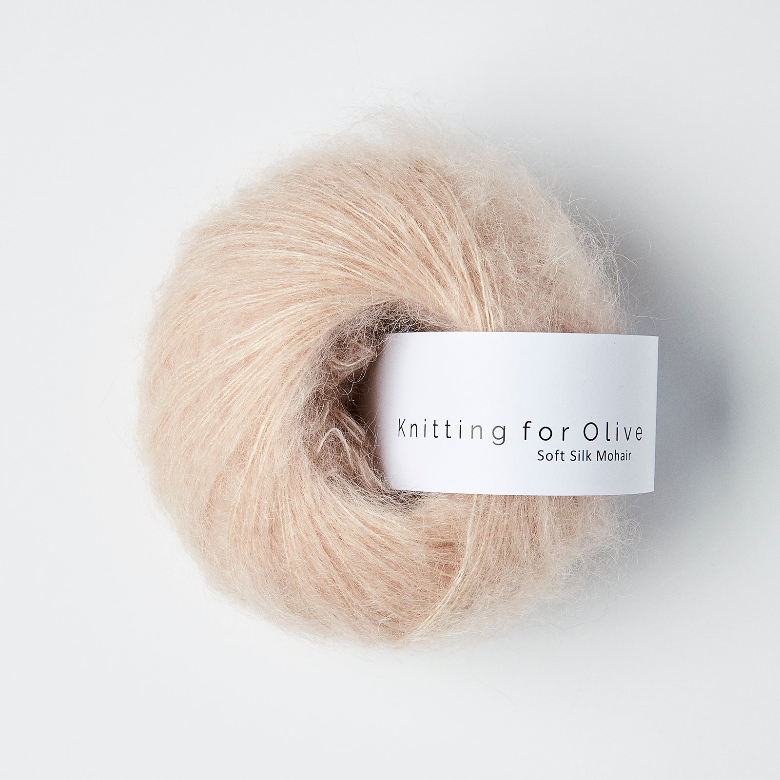 Soft Silk Mohair de Knitting for Olive (KFO), coloris Pudder Rosa