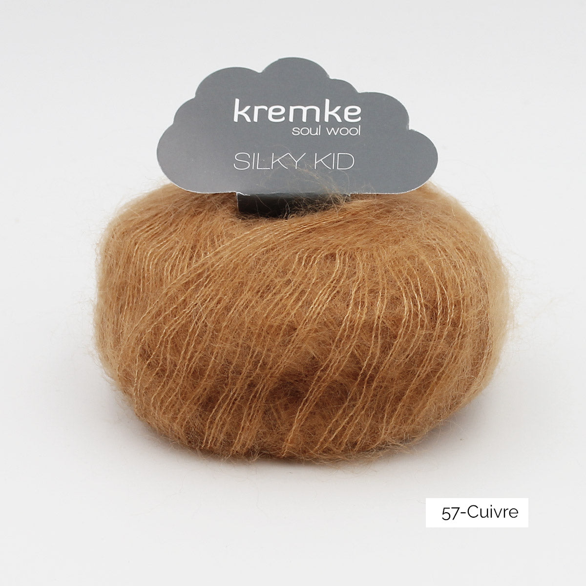 Une pelote de Silky Kid de Kremke couleur Cuivre