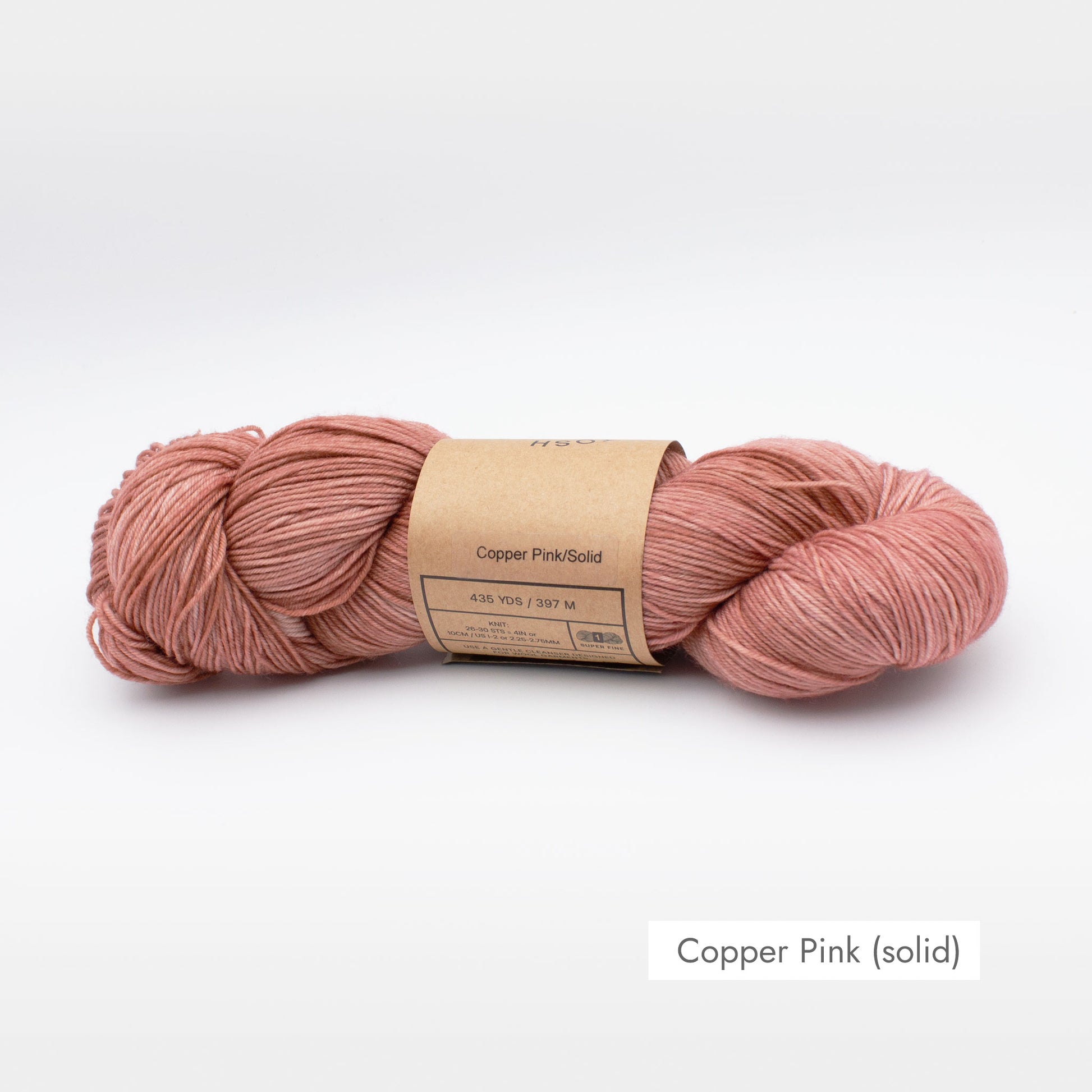 Echeveau de MadelineTosh EuroSock coloris Copper Pink (solid)