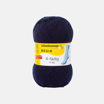 Pelote de 4-fädig (4-ply) de Regia coloris 0324 Marine