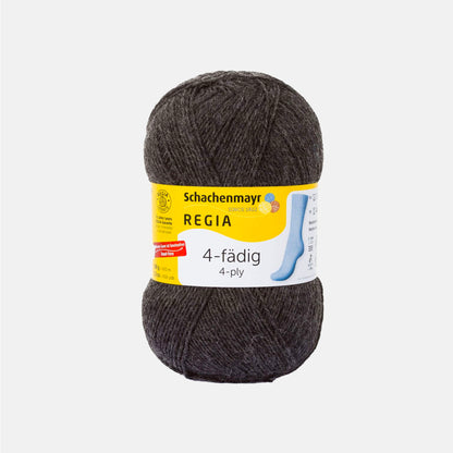 Pelote de 4-fädig (4-ply) de Regia coloris 0522 Anthrazit