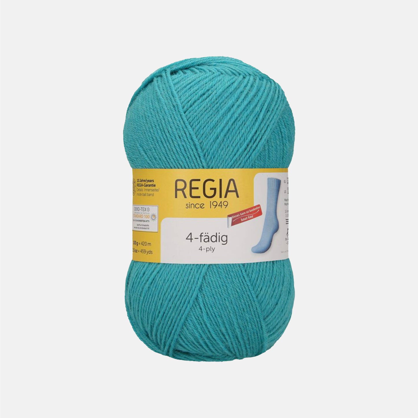 Pelote de 4-fädig (4-ply) de Regia coloris 6629 Ocean