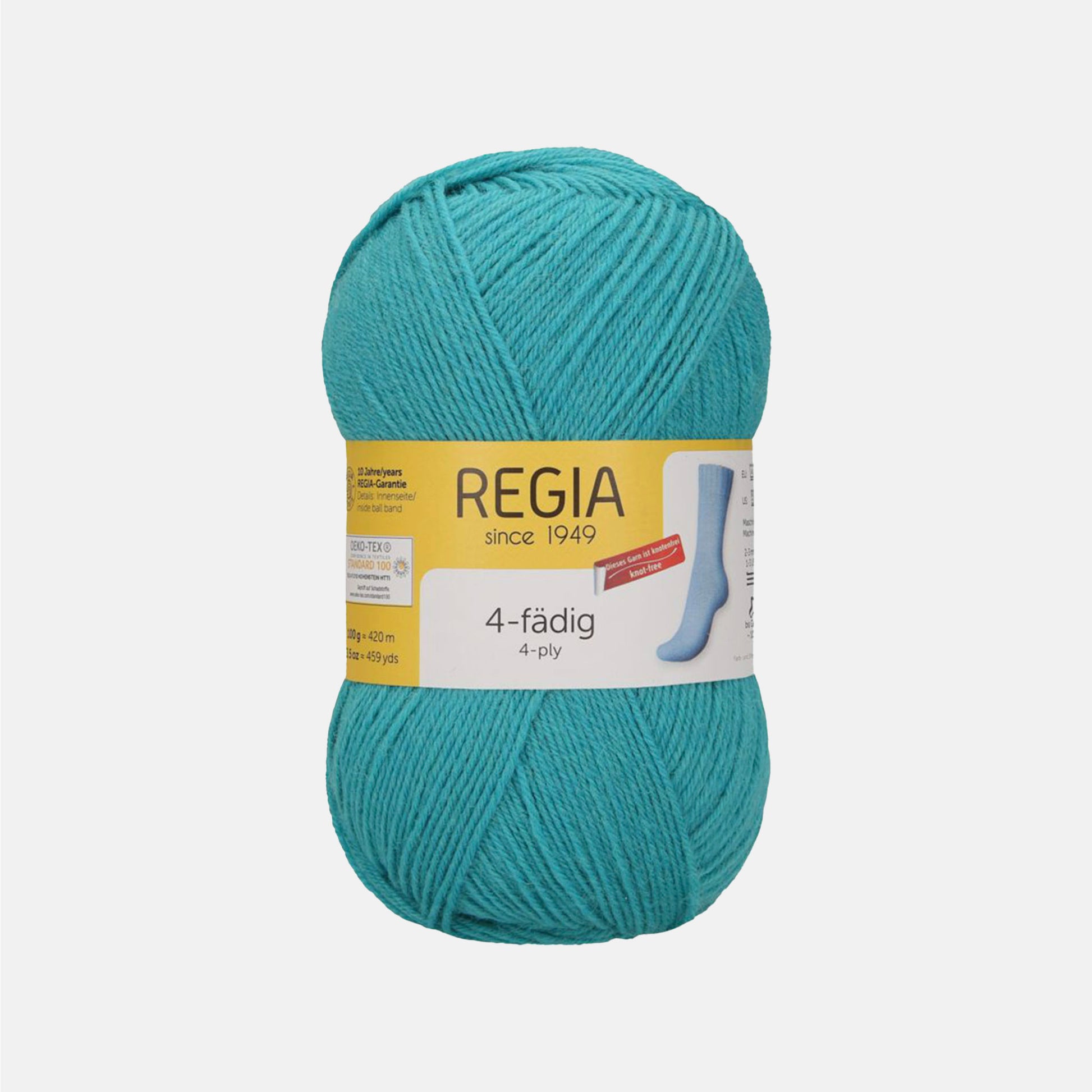 Pelote de 4-fädig (4-ply) de Regia coloris 6629 Ocean