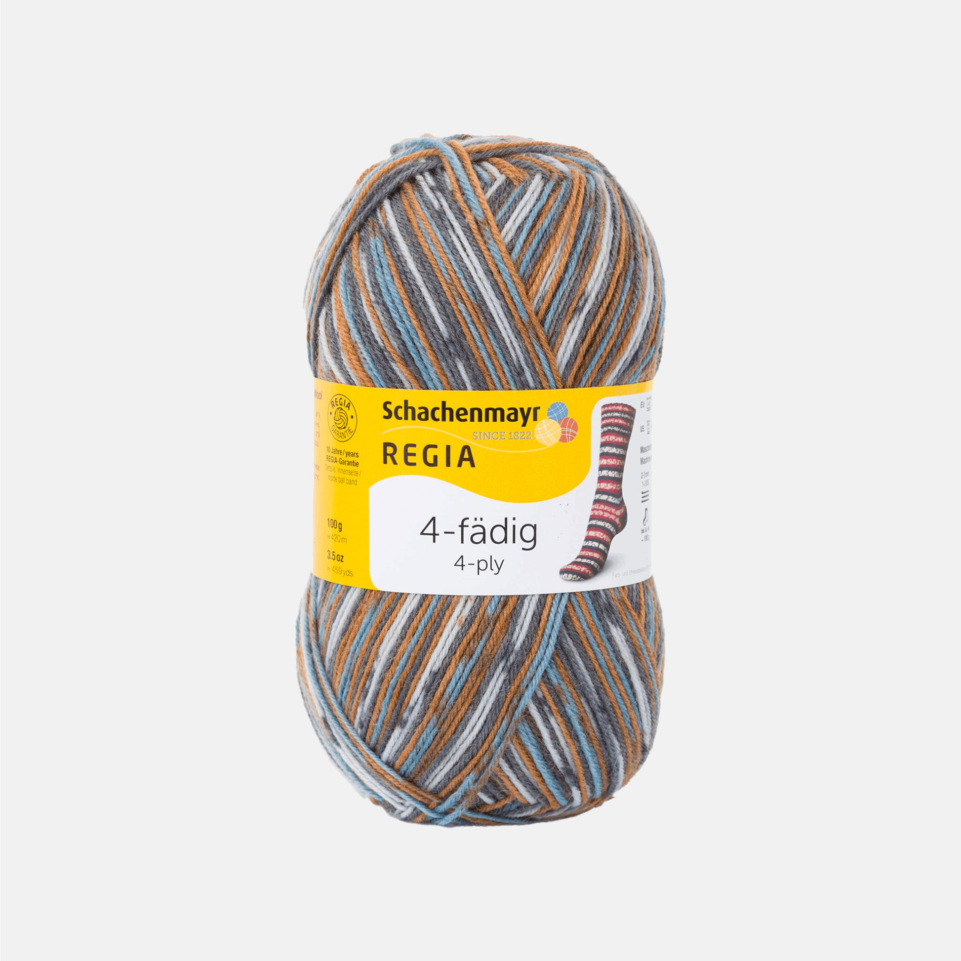 Pelote de 4-fädig (4-ply) de Regia coloris 7710 Eiszapfen