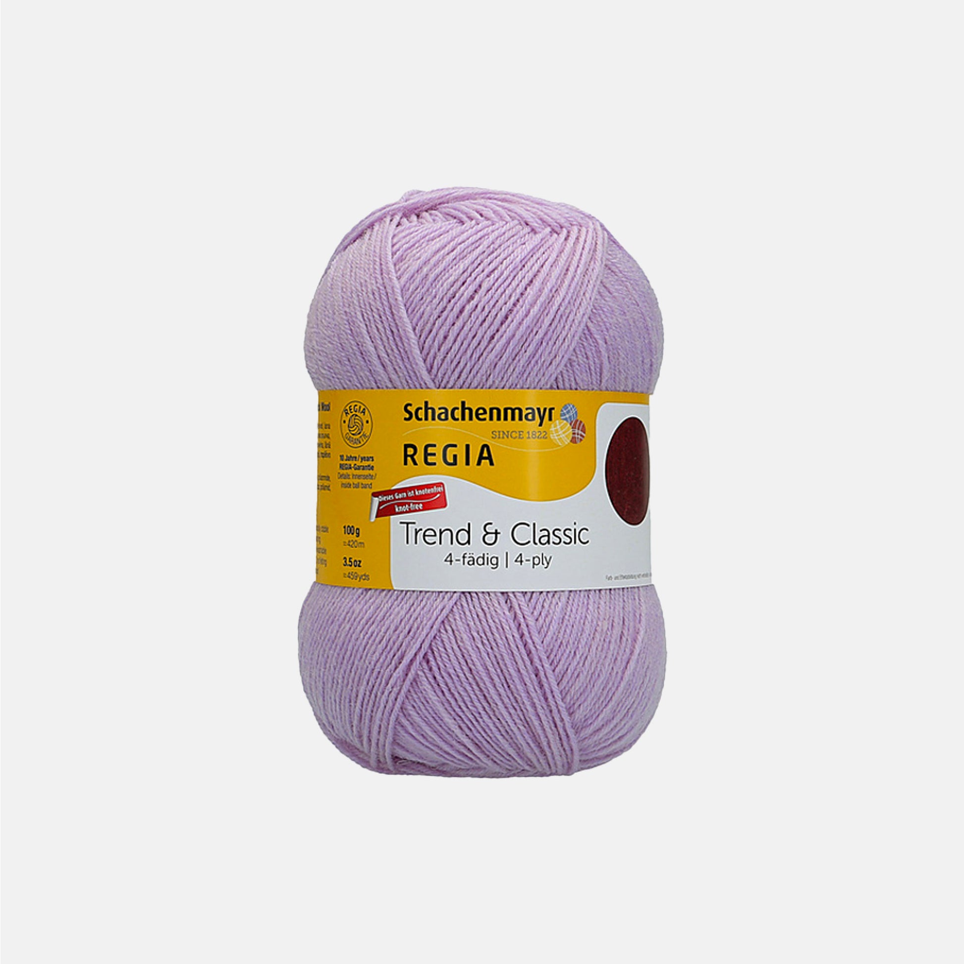 Pelote de Regia 4-fädig (4-ply), série Trend & Classic, coloris 7509 Lilac