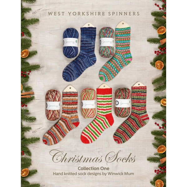 Visuel de présentation de la collection de chaussettes de Noël 2020 de West Yorkshire Spinners