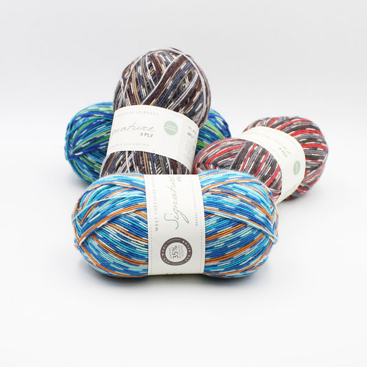 Signature 4 ply - West Yorkshire Spinners (variées)