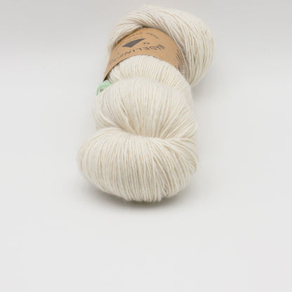 Gros plan sur un écheveau de Tosh Merino Light (TML) de Madeline Tosh coloris Antler