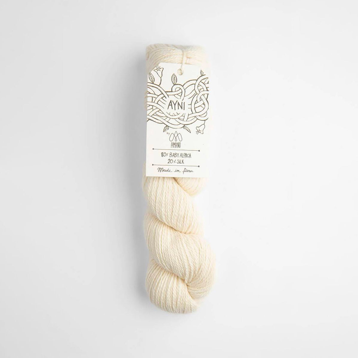 Echeveau de Ayni de Amano Yarns coloris 5000 Salt White