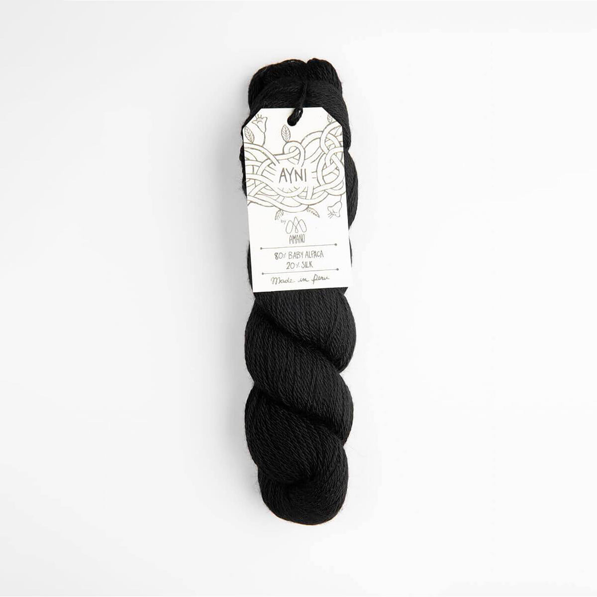 Echeveau de Ayni de Amano Yarns coloris 5008 Black Pepper