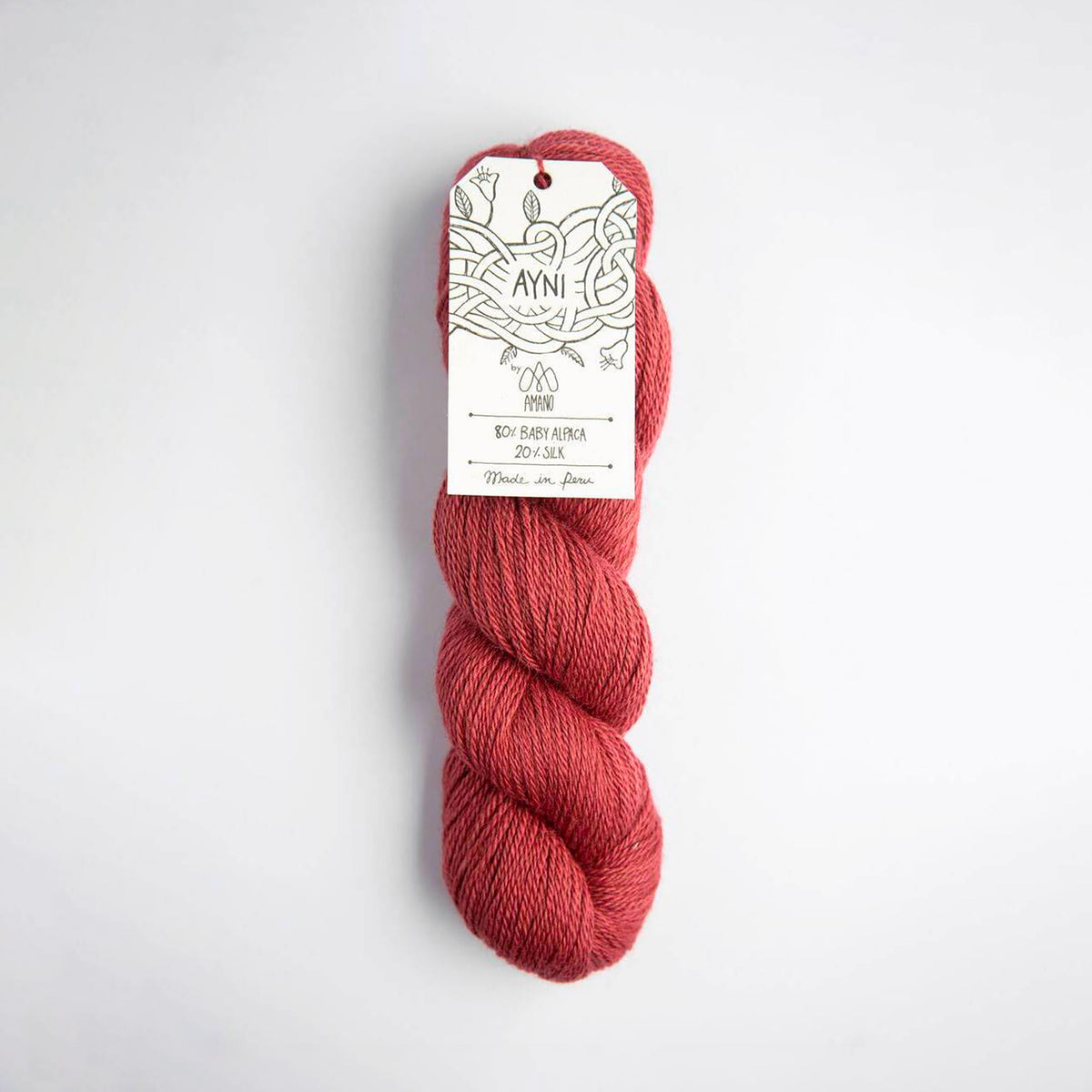Echeveau de Ayni de Amano Yarns coloris 5016 Red Apple