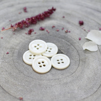 Boutons Bliss d'Atelier Brunette, coloris Off White