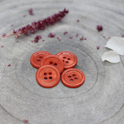Boutons Bliss d'Atelier Brunette, coloris Tangerine