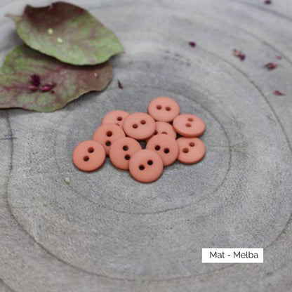 Boutons Classic Matte d'Atelier Brunette coloris Melba (pêche)