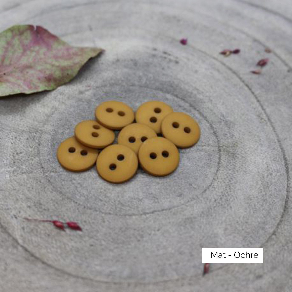Boutons Classic Matte d'Atelier Brunette coloris Ochre