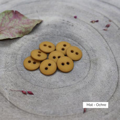 Boutons Classic Matte d'Atelier Brunette coloris Ochre