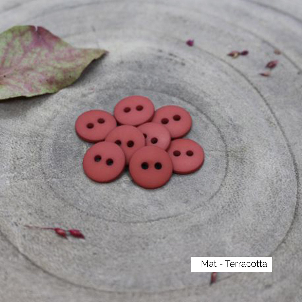 Boutons Classic Matte d'Atelier Brunette coloris Terracotta