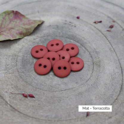 Boutons Classic Matte d'Atelier Brunette coloris Terracotta