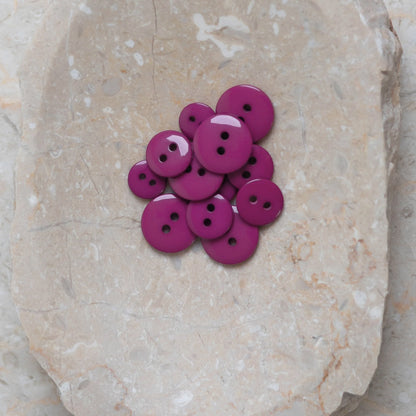 Boutons Classic Shine d'Atelier Brunette coloris Dahlia