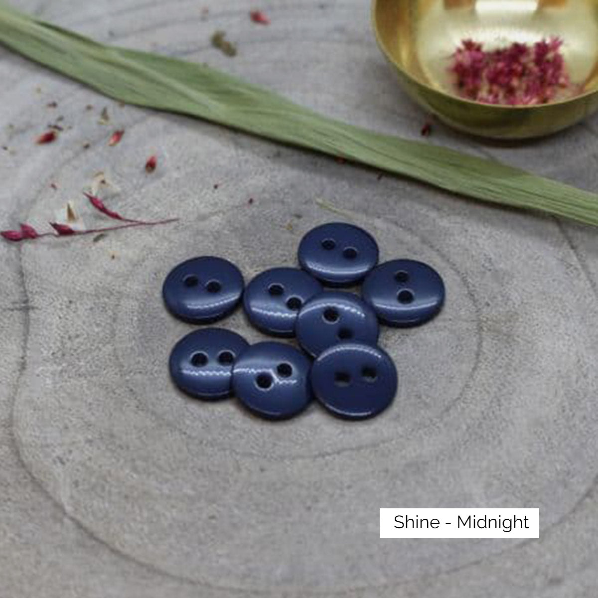 Boutons Classic Shine d'Atelier Brunette coloris Midnight