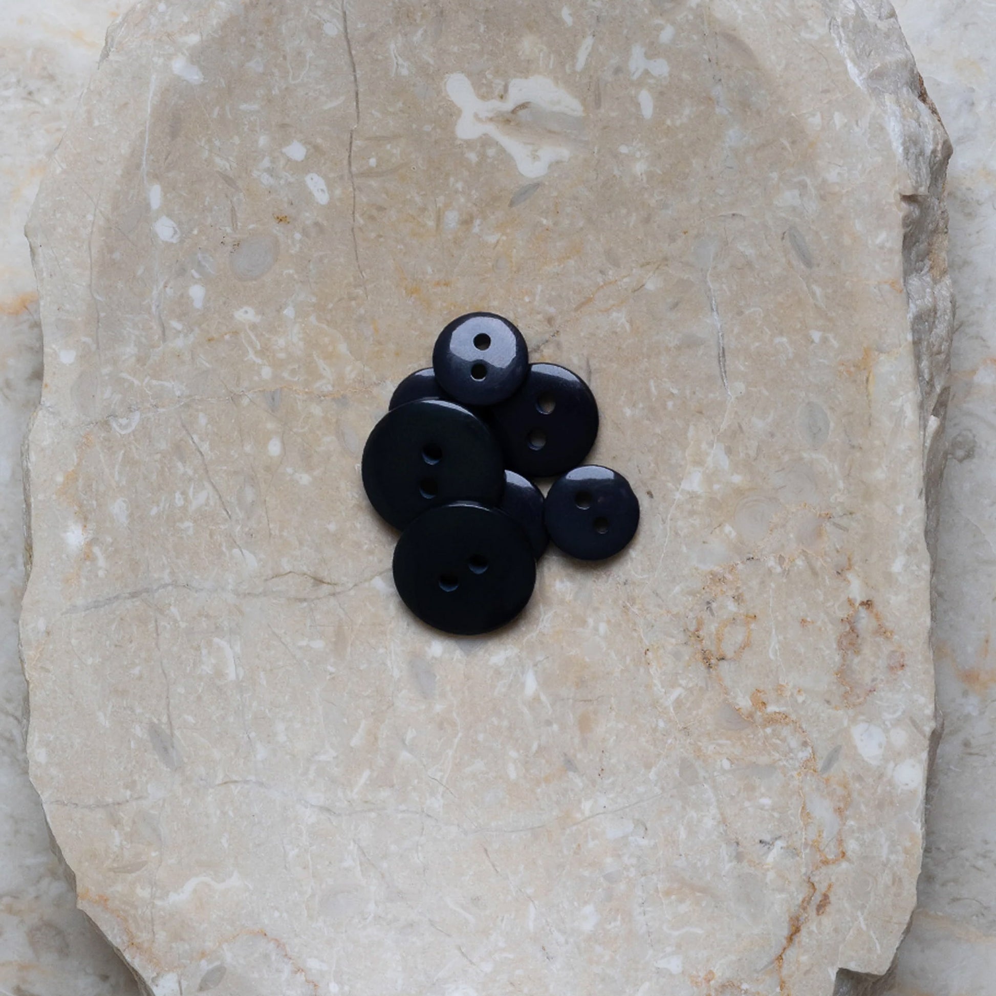 Boutons Classic Shine d'Atelier Brunette coloris Night / Deep Charcoal