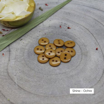 Boutons Classic Shine d'Atelier Brunette coloris Ochre