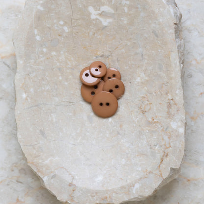 Boutons Classic Shine d'Atelier Brunette coloris Pecan Pie